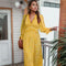 Robe Longue Jaune Fleurie | Dame Fleur