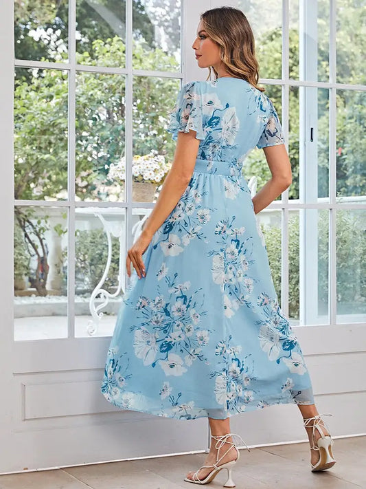 Robe Mariage à Grosses Fleurs | Dame Fleur