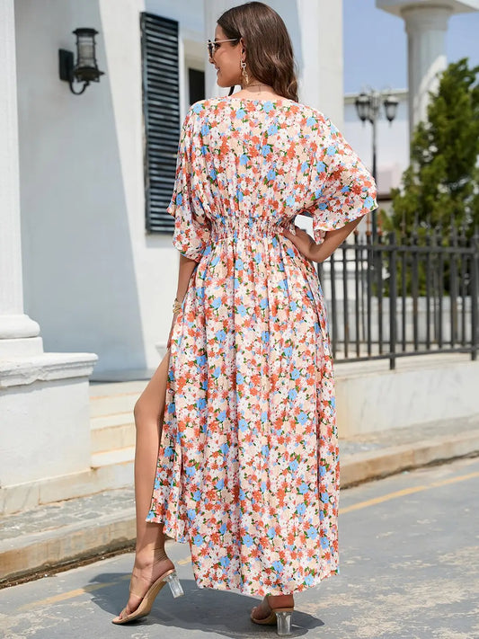 Robe Maxi Bohème Fleurs | Dame Fleur
