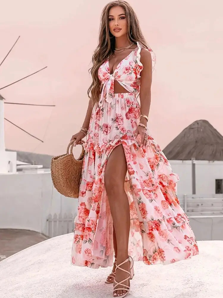 Robe Maxi Fleurs Mariage | Dame Fleur
