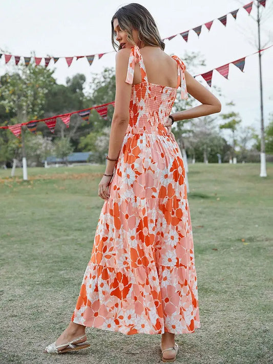 Robe Maxi Grosses Fleurs | Dame Fleur