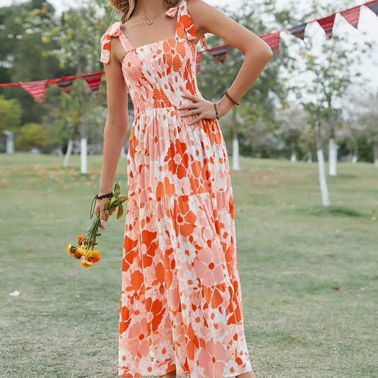 Robe Maxi Grosses Fleurs | Dame Fleur