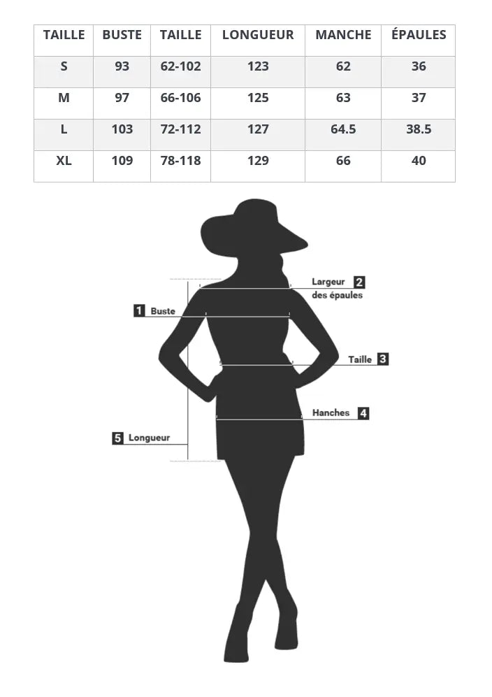 Robe Mi-Longue Fleurie Manches Longues | Dame Fleur