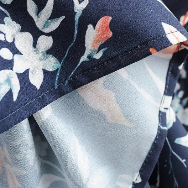 Robe Mi-Longue Fleurie Mousseline | Dame Fleur