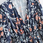 Robe Mi-Longue Fleurie Mousseline - Vignette | Dame Fleur