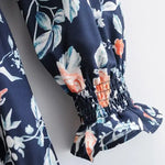 Robe Mi-Longue Fleurie Mousseline - Vignette | Dame Fleur