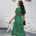 Robe Mi-longue Maxi Fleurie - Vignette | Dame Fleur