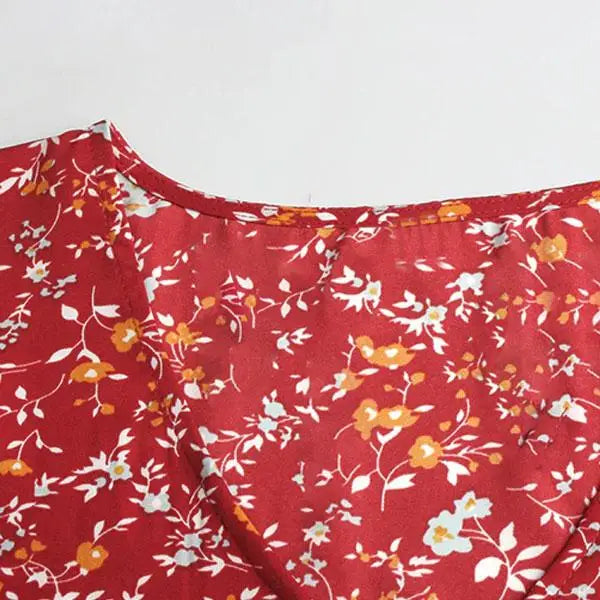 Robe Mi-longue Maxi Fleurie | Dame Fleur
