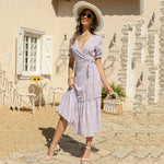 Robe Mi-Longue Petites Fleurs - Vignette | Dame Fleur