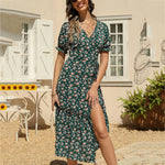 Robe Mi-Longue Petites Fleurs - Vignette | Dame Fleur