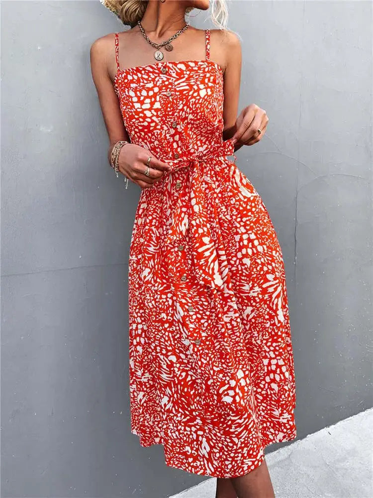 Robe Midi à Fleurs | Dame Fleur