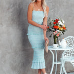 Robe Midi Fleurie à Volants - Vignette | Dame Fleur