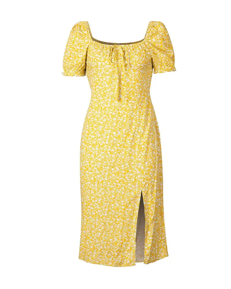 Robe Midi Fleurie Femme | Dame Fleur