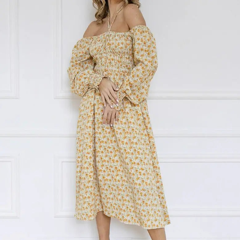 Robe Midi Fluide Fleurie | Dame Fleur
