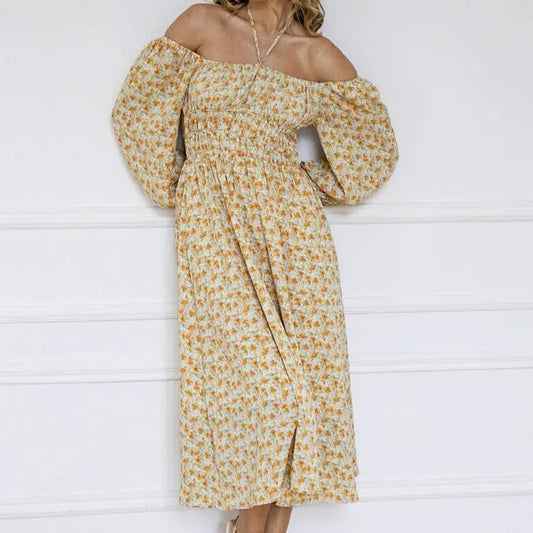 Robe Midi Fluide Fleurie | Dame Fleur