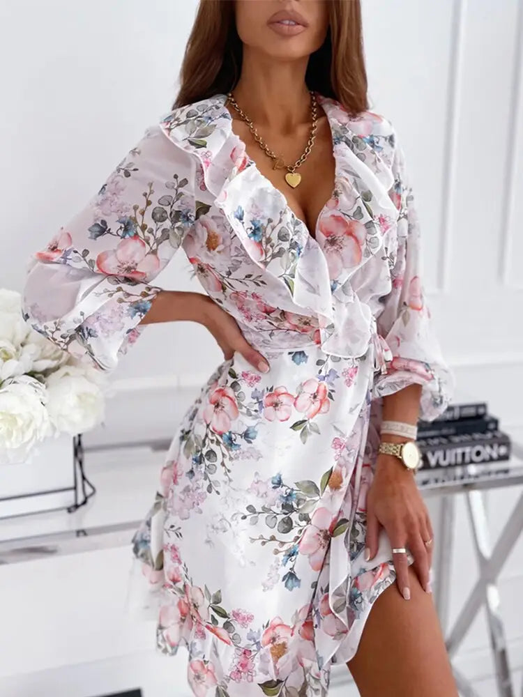 Robe Mousseline de Soie Fleurie | Dame Fleur