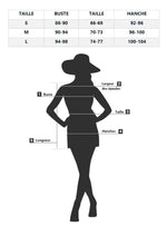 Robe Noire Fleurie Courte - Vignette | Dame Fleur