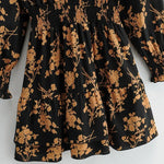 Robe Patineuse Fleurie Courte - Vignette | Dame Fleur