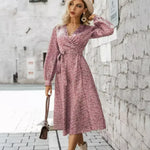 Robe Portefeuille à Fleur - Vignette | Dame Fleur