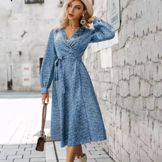 Robe Portefeuille à Fleur | Dame Fleur