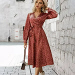 Robe Portefeuille à Fleur - Vignette | Dame Fleur