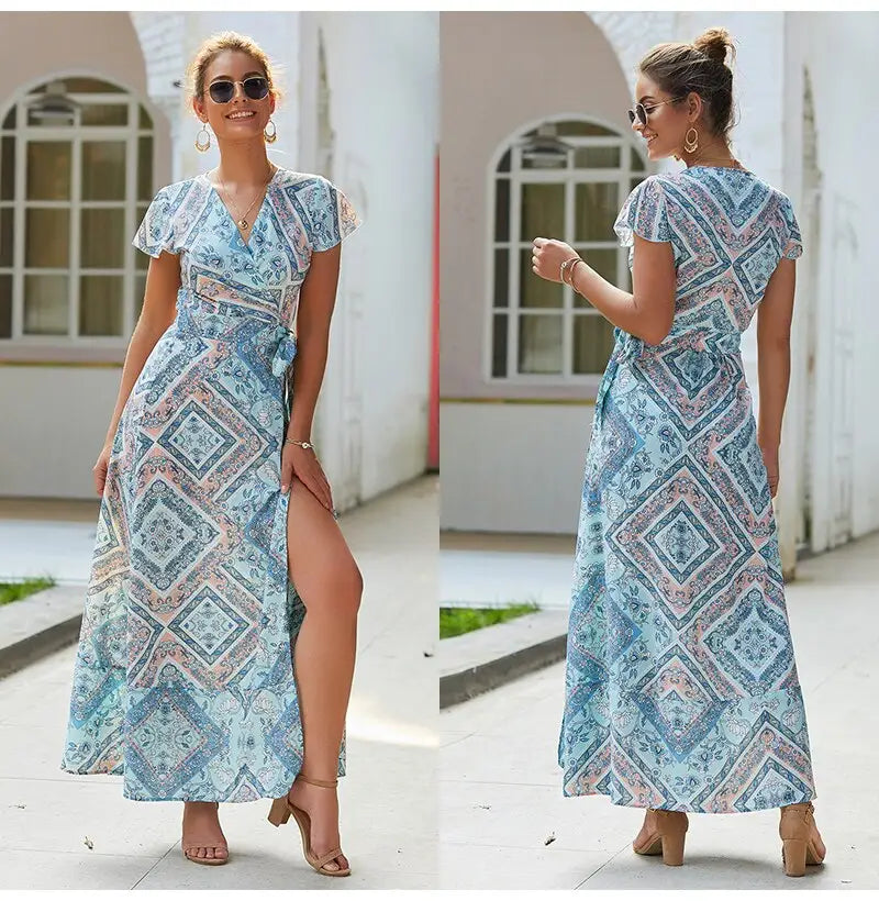 Robe Portefeuille Bohème | Dame Fleur