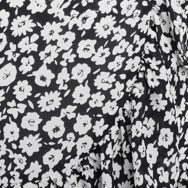 Robe Portefeuille Fleurie Courte | Dame Fleur