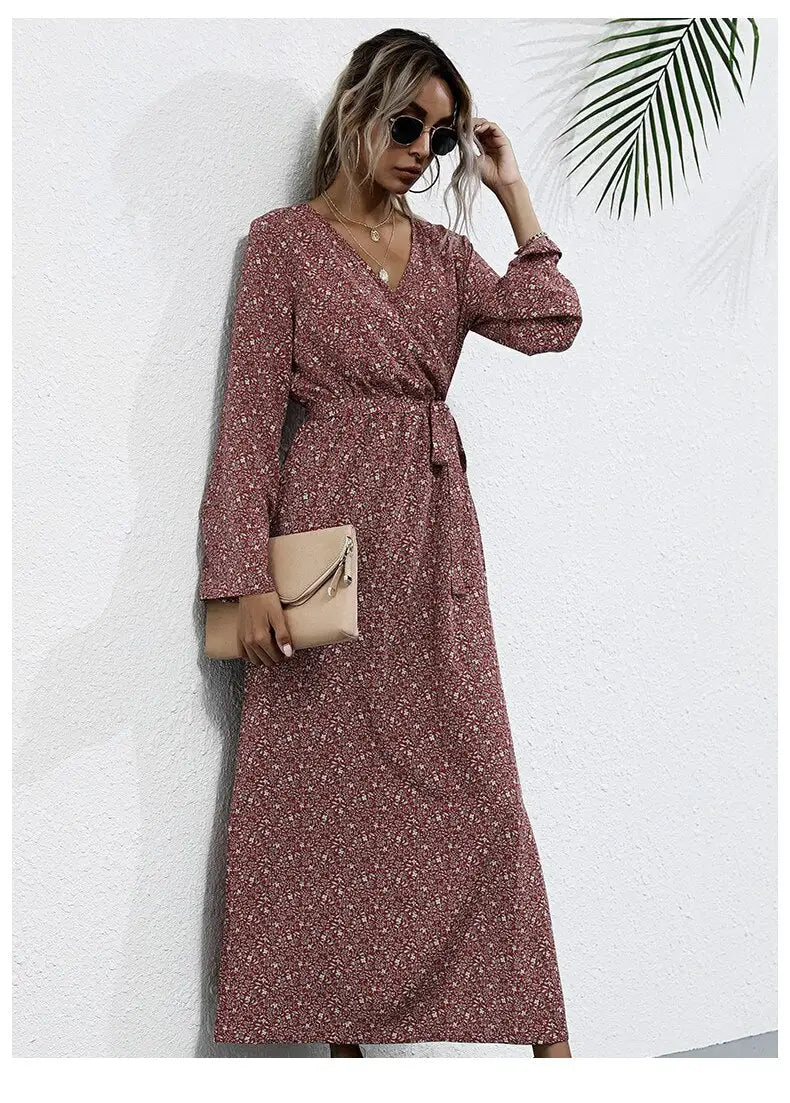 Robe Portefeuille Hiver | Dame Fleur