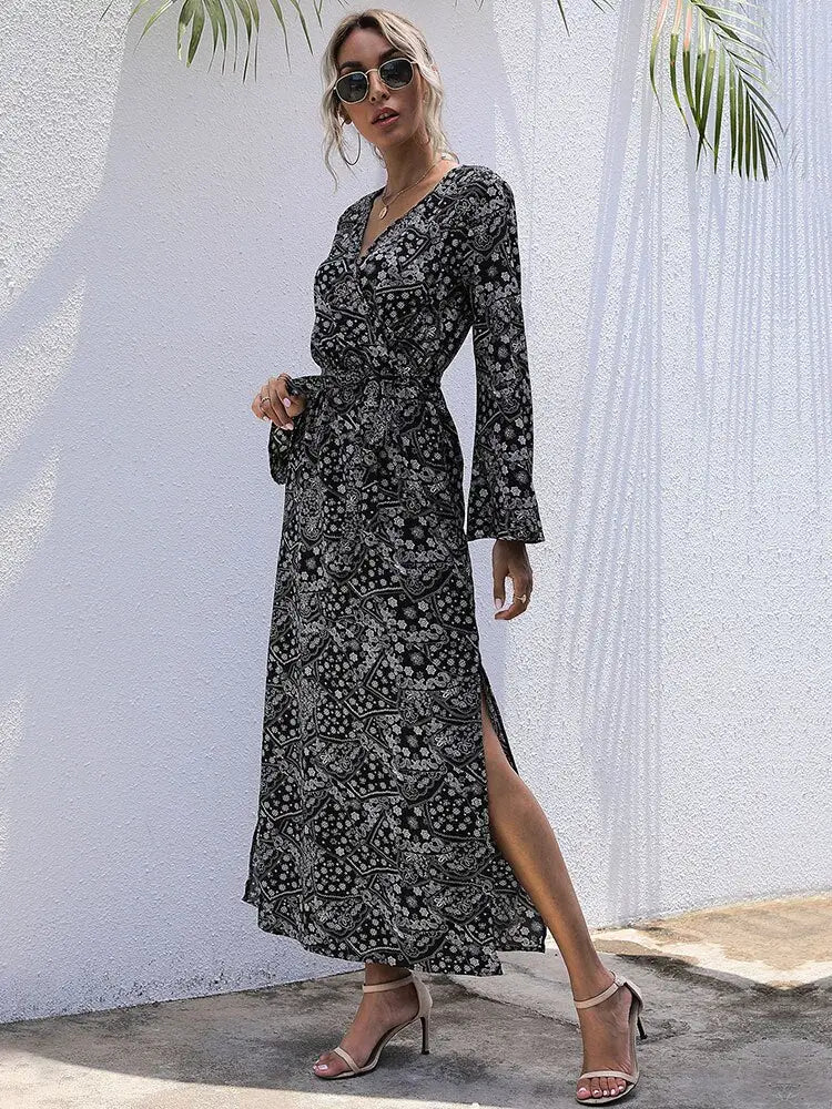 Robe Portefeuille Hiver | Dame Fleur