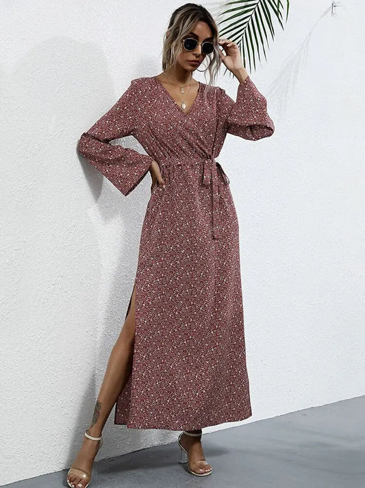 Robe Portefeuille Hiver | Dame Fleur
