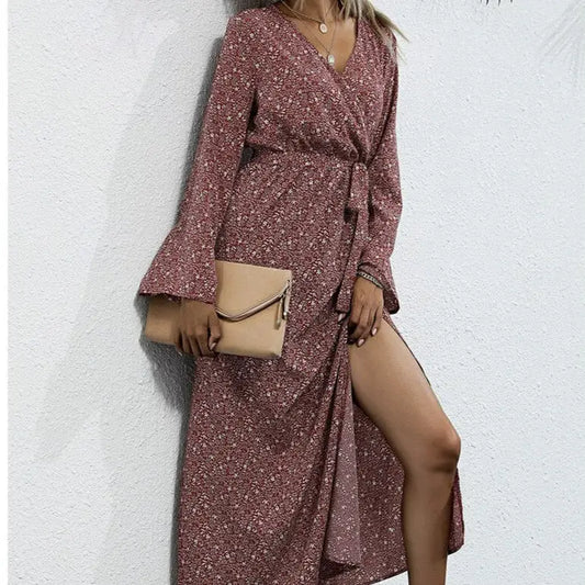 Robe Portefeuille Hiver | Dame Fleur