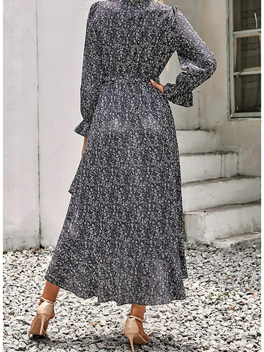 Robe Portefeuille Longue | Dame Fleur