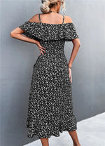 Robe Portefeuille Mi-Longue - Vignette | Dame Fleur