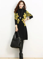 Robe Pull Fleurie - Vignette | Dame Fleur