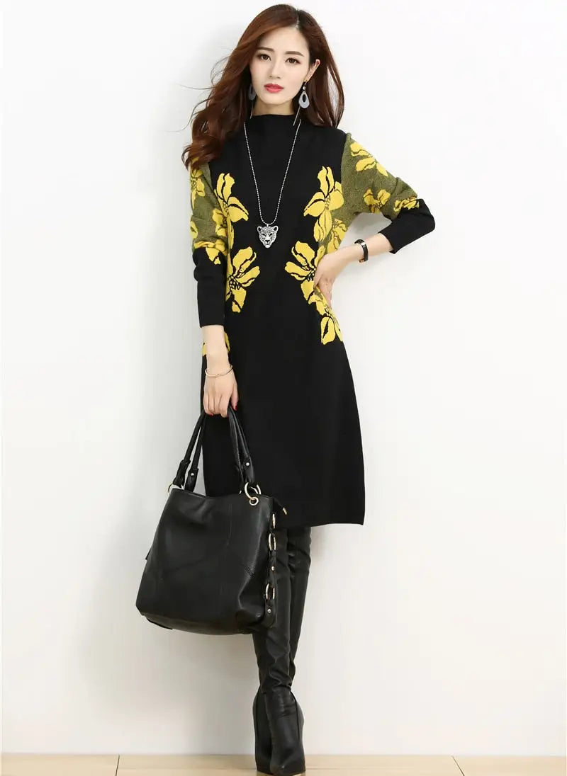 Robe Pull Fleurie | Dame Fleur
