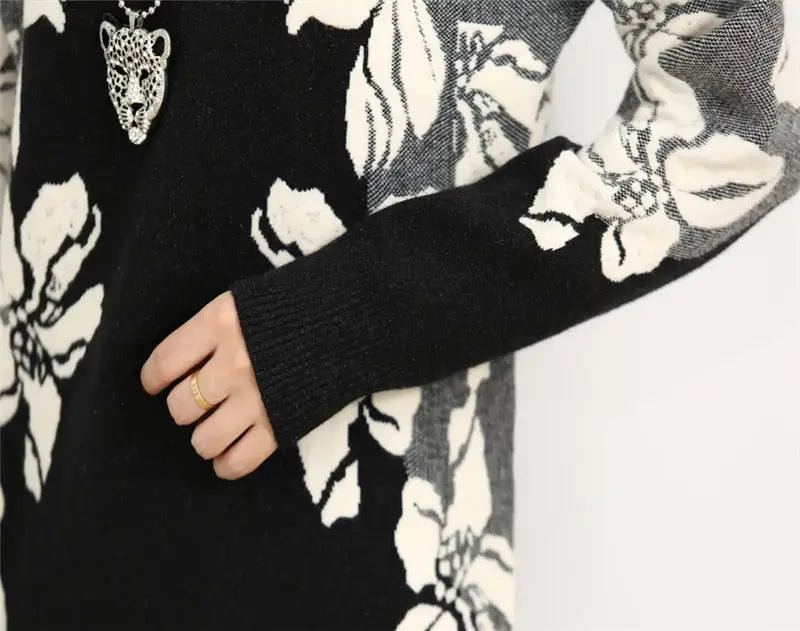 Robe Pull Fleurie | Dame Fleur