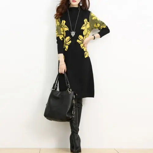 Robe Pull Fleurie | Dame Fleur