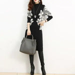 Robe Pull Fleurie - Vignette | Dame Fleur