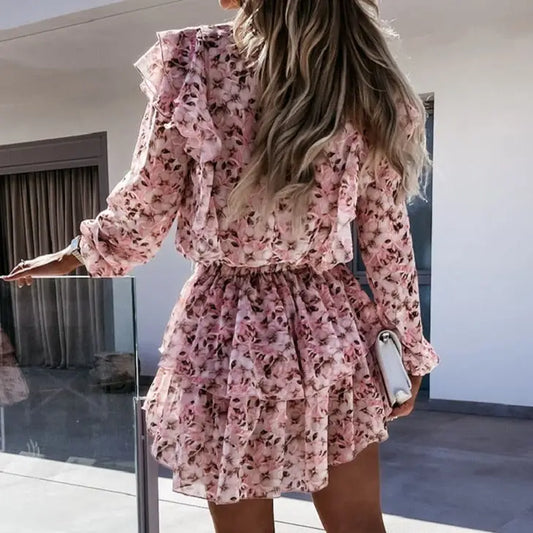 Robe Rose avec Fleur | Dame Fleur