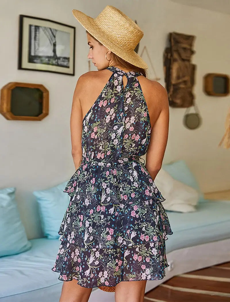 Robe Sans Manches Fleurie | Dame Fleur