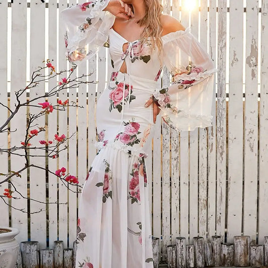 Robe Témoin de Mariage Fleurie | Dame Fleur