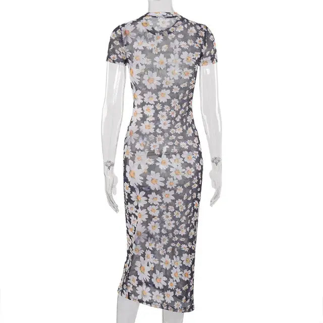 Robe Transparente Fleur | Dame Fleur