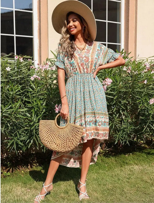 Robe Trapèze Fleurie | Dame Fleur