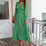 Robe Verte Fluide - Vignette | Dame Fleur