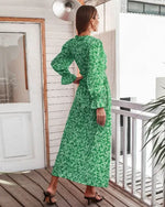 Robe Verte Fluide - Vignette | Dame Fleur