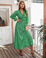 Robe Verte Fluide - Vignette | Dame Fleur