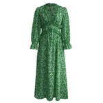 Robe Verte Fluide - Vignette | Dame Fleur