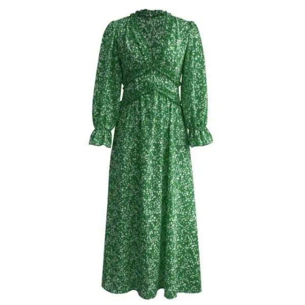 Robe Verte Fluide | Dame Fleur