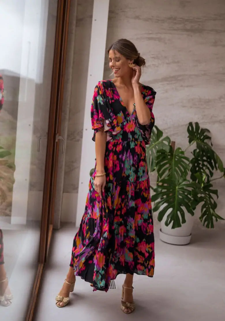 Robe Voile de Coton Fleurie | Dame Fleur