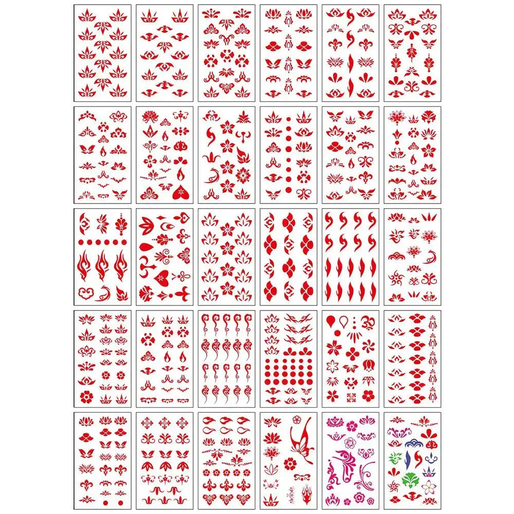 Tatouages Éphémères Fleur et Papillon – Pack 10 à 50 pièces